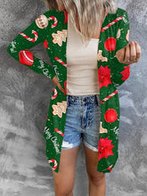 Veste imprimée sur le thème de Noël pour femme, petit cardigan